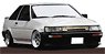 Toyota Corolla Levin(AE86) 2Dr GT Apex White (ミニカー)