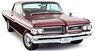 1962 Pontiac GP (Burgundy) (Diecast Car)