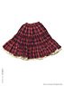 50 Natural Girly Tiered Skirt (Red Check) (Fashion Doll)