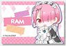 Gyugyutto Big Square Can Badge Re: Life in a Different World from Zero Ram (Anime Toy)