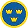 Swedish Air Force Nationality Mark (Yellow Border) 450, 500, 600, 700, 950, 1300, 1800 (mm) (Decal)