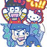 Osomatsu-san x Sanrio Characters Line Stamp Trading Rubber Mascot (Set of 6) (Anime Toy)