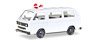 (HO) Mini Kit VW T3 Bus without Decoration White (Model Train)