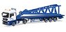 (HO) MAN TGX XLX Flatbed Semi-trailer with End Piece for Liebherr LR1600/2 `Wasel` (Model Train)