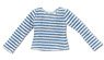 PNS Stripes T-shirt (Blue x White) (Fashion Doll)