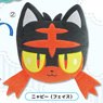 Pokemon PZ20 Mochi Fuwa Cushion Litten (Face) (Anime Toy)