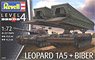 Leopard 1A5 & Biber Armoured Vehicle-Launched Bridge (Plastic model)