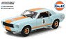 1967 Ford Mustang Coupe Gulf Oil - Light Blue with Orange Stripes (Diecast Car)