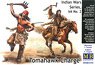 Indian War/ Tomahawk Attack (Native American Soldiers 2 Figures + Horse) (Plastic model)