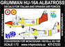 Grumman HU-16A Albatross Decals for Italian and Spanish Air Force (Plastic model)