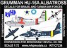 Grumman HU-16A Albatross Decals for Brazil and Taiwan Air Force (Plastic model)