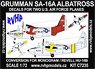 Grumman SA-16A Albatross Decals for Two U.S. Air Force Planes (Plastic model)