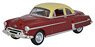 (HO) Oldsmobile Rocket 88 Coupe 1950 Chariot Red/Cant Cream (Model Train)