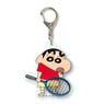 Club Activity Acrylic Key Ring Crayon Shin-chan/Tennis (Anime Toy)