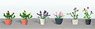 95565 (HO) Assorted Potted Flower Plants 1, 6/pk 5/8`` Height (1.6cm) (6 Pieces) (Model Train)
