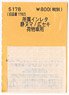 (N) Affiliation Instant Lettering Shizunuma/Hiroseki for Luggage Van (Model Train)