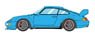Porsche 911(993) Carrera RS Clubsport 1996 Riviera Blue (Diecast Car)