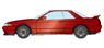 Nissan Skyline GT-R (BNR32) 1989 Red Pearl Metallic (Diecast Car)