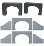 Tunnel Portal (Stone Design Style) Tunnelliner Set for Double Track (Unassembled Kit) (Model Train)