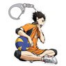 Haikyu!! Karasuno High School vs Shiratorizawa Academy Yu Nishinoya Acrylic Key Ring Fighting Spirit to Victory Ver. (Anime Toy)