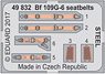 Steel Seat belt for Bf109G-6 (for Zvezda) (Plastic model)