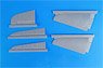 Tail Control Surfaces for Mitsubishi Zero Type 52 Hei (A6M5c) (for Hasegawa) (Plastic model)