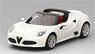 Alfa Romeo 4C Spider Matte White (Diecast Car)