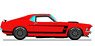 Boss 302 Transam Mustang 1969 Red (Diecast Car)