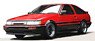 Toyota Corolla Levin (AE86) 3-Door GT Apex Red/Black (ミニカー)