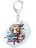 Sword Art Online the Movie -Ordinal Scale- Die-cut Acrylic Key Ring (Asuna) (Anime Toy)