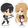 Sword Art Online Acrylic Stand Key Ring (Set of 8) (Anime Toy)