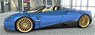 Pagani Huayra Roadster Blue Francia w/Case (Diecast Car)
