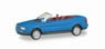 (HO) Mini Kit Audi 80 Convertible Blue [AUDI CABRIO] (Model Train)
