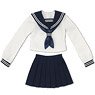 AZO2 Sailor Suit Set (White x Navy) (Fashion Doll)