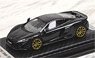 McLaren 675 LT Onyx Black/Gold Wheel 2016 (Diecast Car)