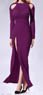 1/6 Bare Shoulder Evening Dress Set Purple (Fashion Doll)