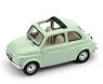 Fiat 500D Open 1960-1965 Light Green Interior: Beige Ivory (Diecast Car)