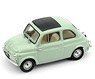 フィアット 500D クローズ 1960-1965 ライトグリーン インテリア：ベージュアイボリー (ミニカー)