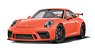 Porsche 911 GT3 2017 Orange (Diecast Car)