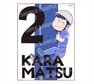 Osomatsu-san Die-cut Sticker Cling Sextuplet Ver. Karamatsu (Anime Toy)