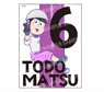 Osomatsu-san Die-cut Sticker Cling Sextuplet Ver. Todomatsu (Anime Toy)