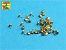 Rivet Brass shaving Diameter (0.9mm) (30 Pieces) (Plastic model)