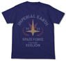 Aim for the Top! Gunbuster Excelion Design T-Shirts Night Blue S (Anime Toy)
