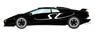 Lamborghini Diablo SV (MY95) Black/White `SV` Logo (Diecast Car)