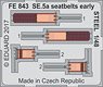 Seatbelts Early Steel for SE.5a (for Eduard) (Plastic model)