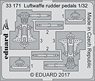 Zoom Etched Parts for Luftwaffe Rudder Pedals (for Eduard) (Plastic model)