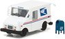United States Postal Service (USPS) Long-Life Postal Delivery Vehicle (LLV) with Mailbox (ミニカー)