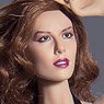 Female Super Flexible Seamless Tan Middle Bust with Head 1/6 Action Figure PLMB2014-S02 (Fashion Doll)