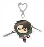 Nuigurumini Attack on Titan Big Acrylic Key Ring Levi (Anime Toy)