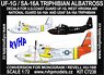 UF-1G/SA-16A Triphibian Albatross Decals for U.S. Coast Guard, West Virginia Air National GUard and USAF (Plastic model)